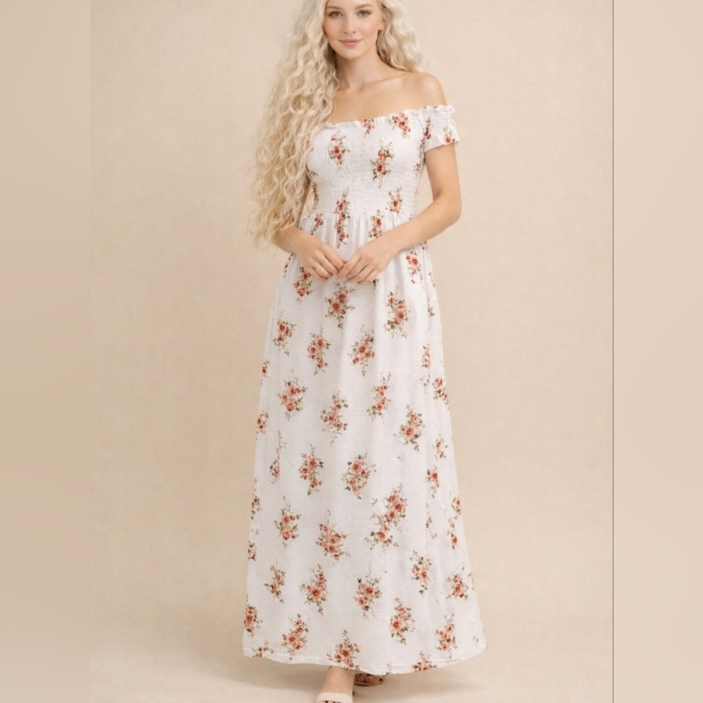 MAXI FLORAL DRESS SIZE SMALL